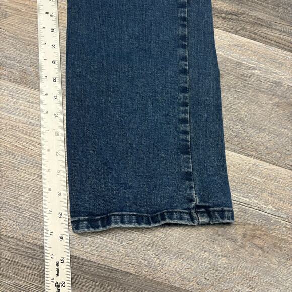 Levis 514 Faded Dark Wash Blue Mens 36x30 Straight Fit Denim Jeans Red Tab - Picture 7 of 14